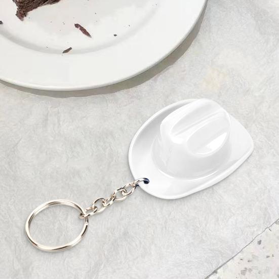 Yousheng 1/2Pcs Key Chain Rustic Western Cowboy Hat 2 in 1 Bottle Opener Keychain Portable Keyring Bar Party Favors