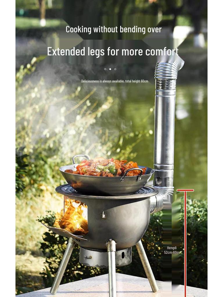 Portable Wood-Burning Stove: New Design for Household and Outdoor Use