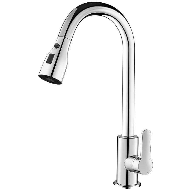 Stainless Steel Pull-Out Kitchen Faucet