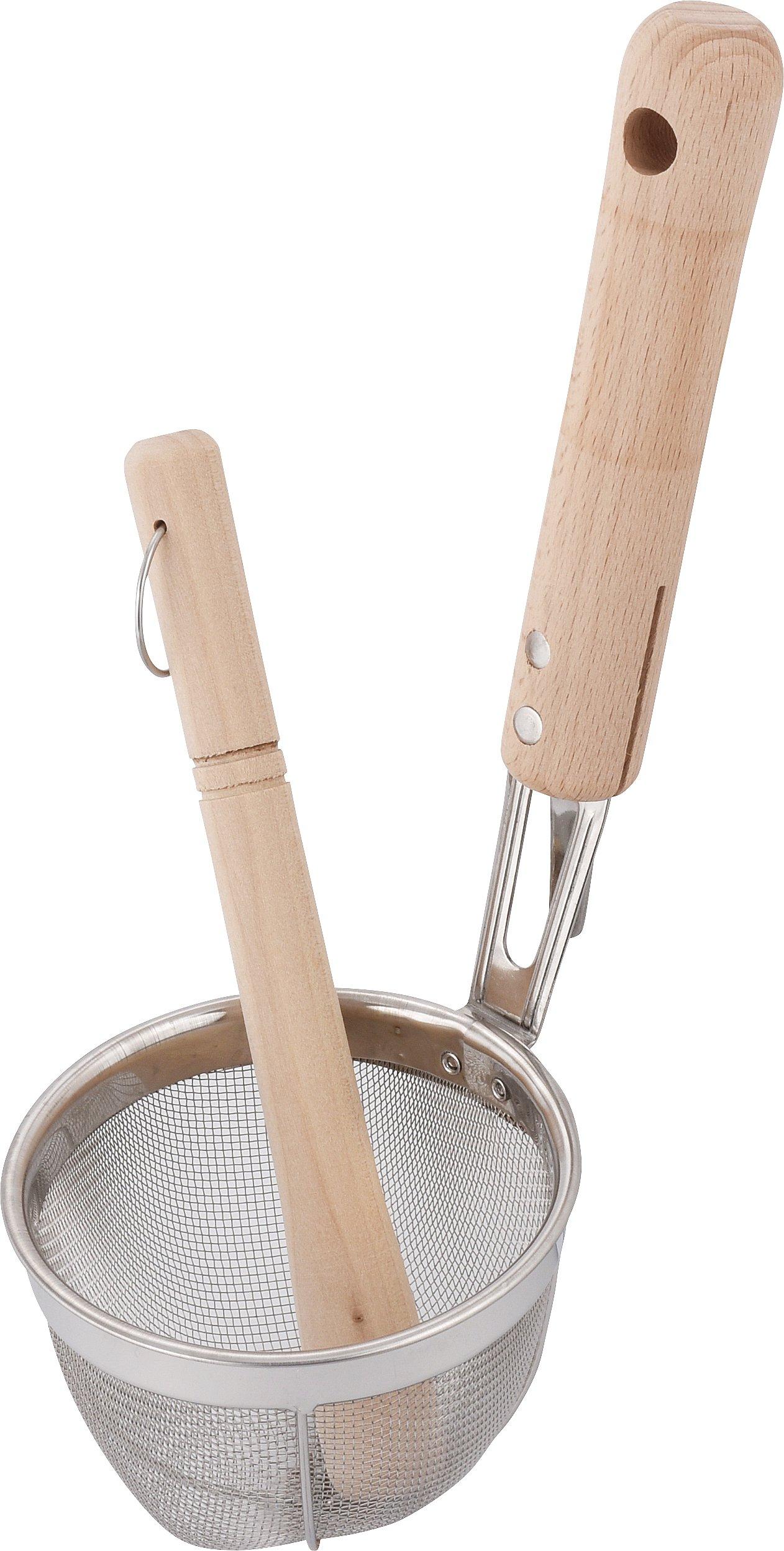 Wahei Freiz cooking miso with made in utensil, strainer,  Ajido  series, handle, Japan, AD-696