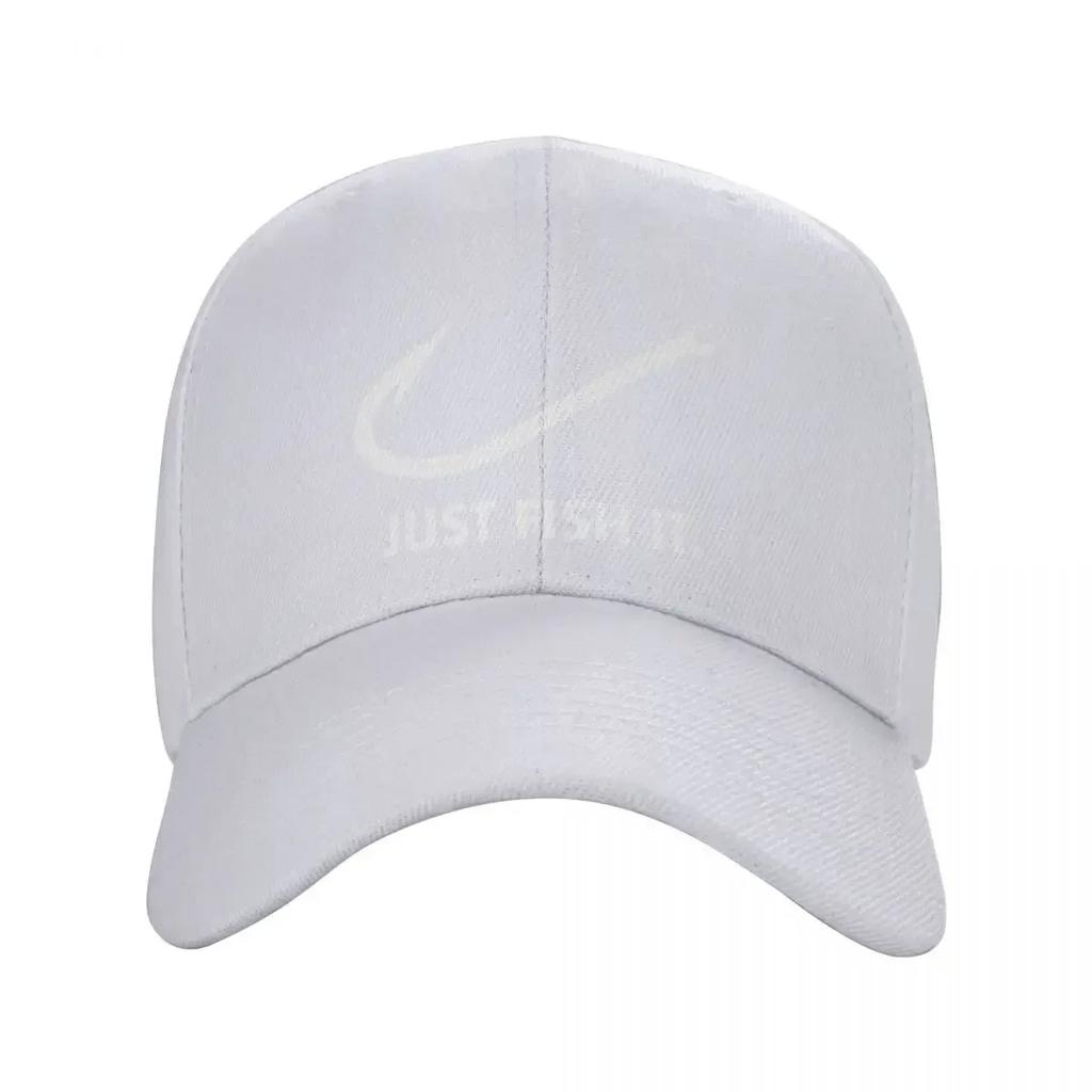 Classic Fishing Just Fish It Baseball Cap for Unisex WoUnisex Breathable FisherUnisex Dad Hat PerforUnisexce Snapback Caps Sun Hats