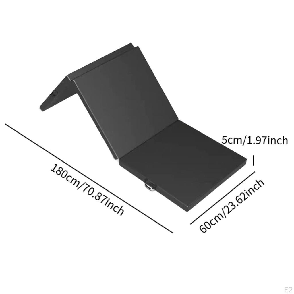 Folding Exercise Mat Foldable Yoga Easy to Store 6' Gym Gymnastics for Pilates Outdoor