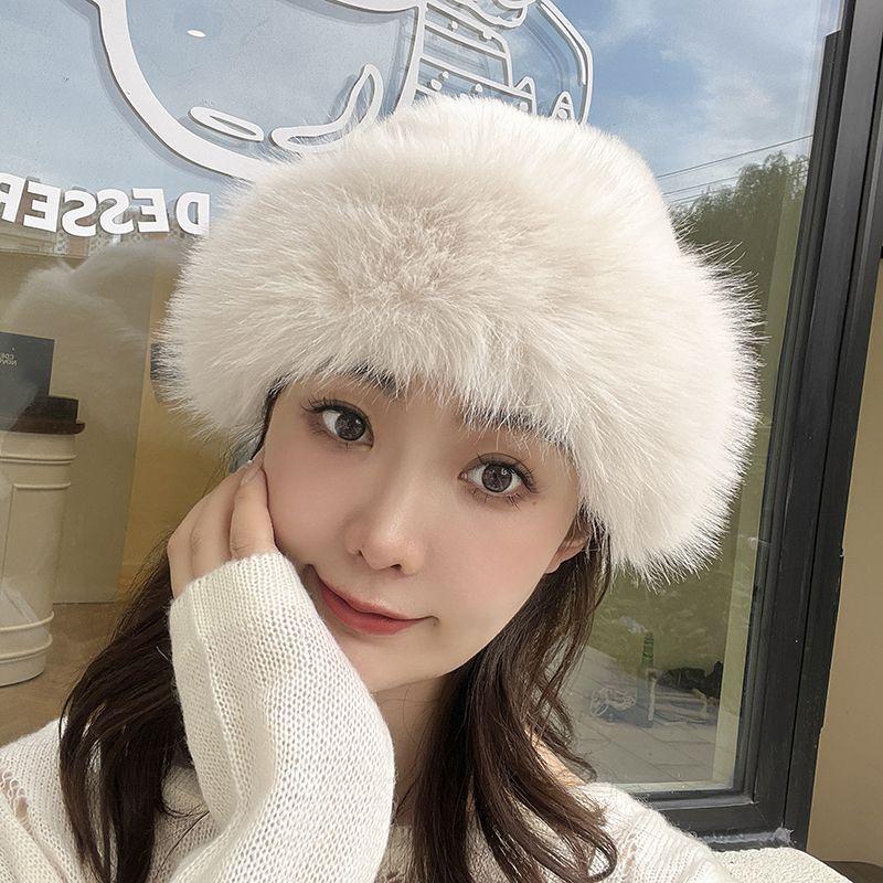 

Новая плюшевая шапка Осень и Зима Искусственная кожа Мех Утолщенная монгольская шапка Мужская и Женская Одинаковая Зарубежный стиль Теплая женская шапка one size белый