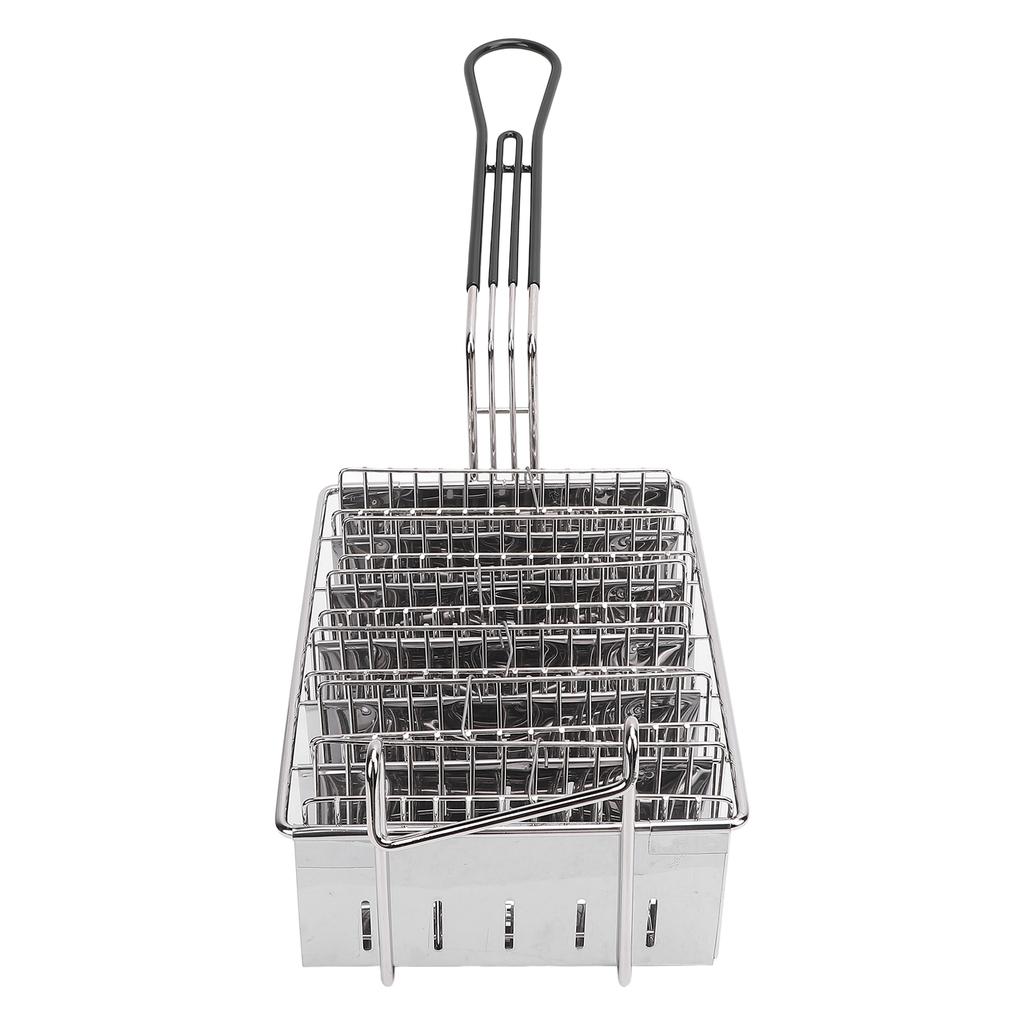 U Shape Taco Fryer Basket Stainless Steel Taco Holder Basket 6 Shells Deep Fryer with Long Handle for Kitchen