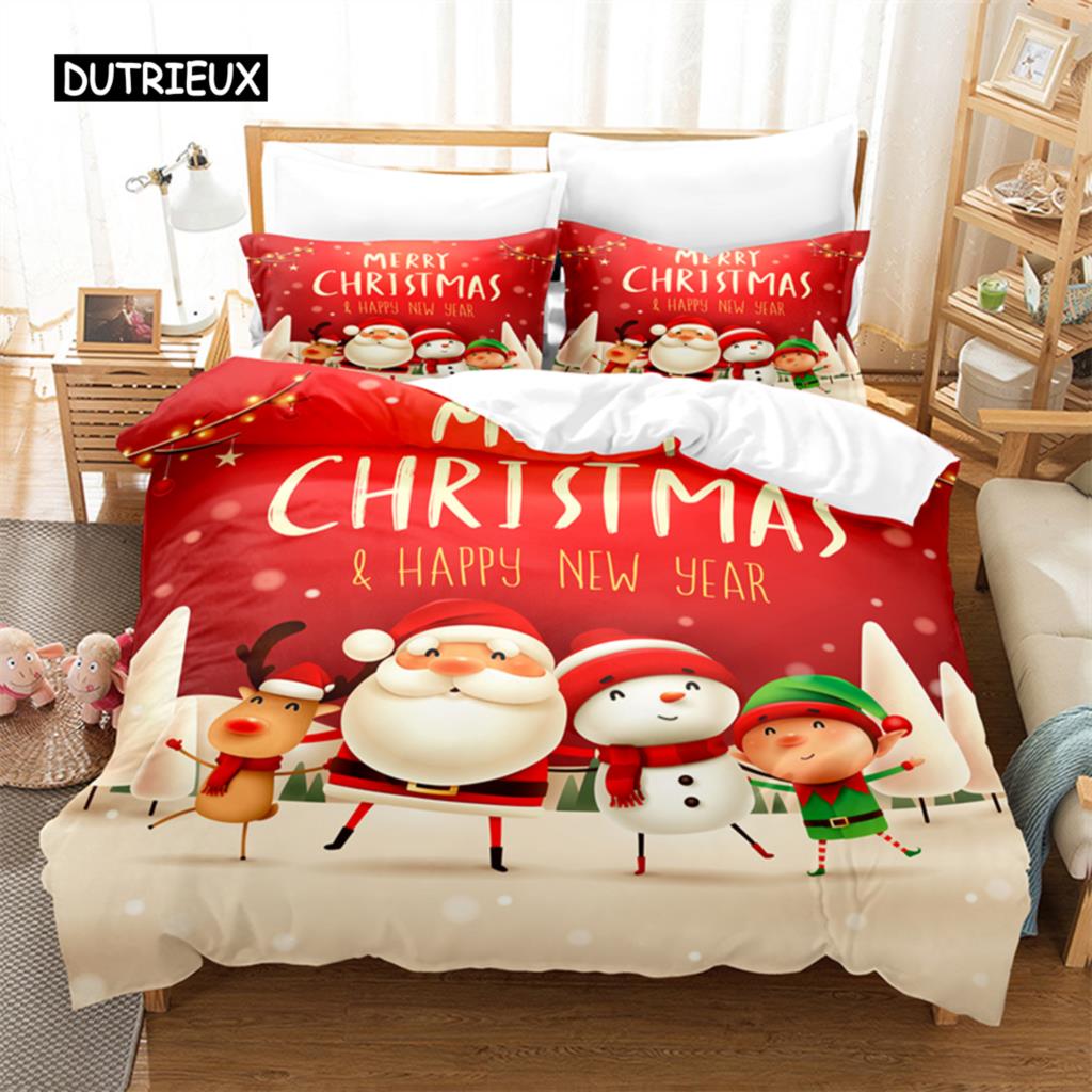 Christmas  Bedding Set Duvet Cover Set 3d Bedding Digital Printing Bed Linen Queen Size Bedding Set Fashion Design