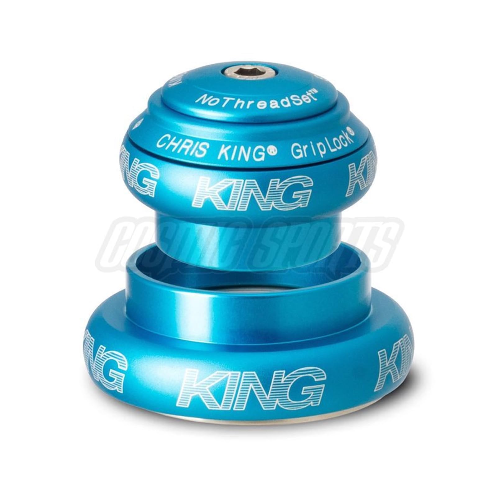 

Chris King NoThreadSet Mat Turquoise headset for standard tapered head EC34/44 1-1/2 A-HEAD tubes.