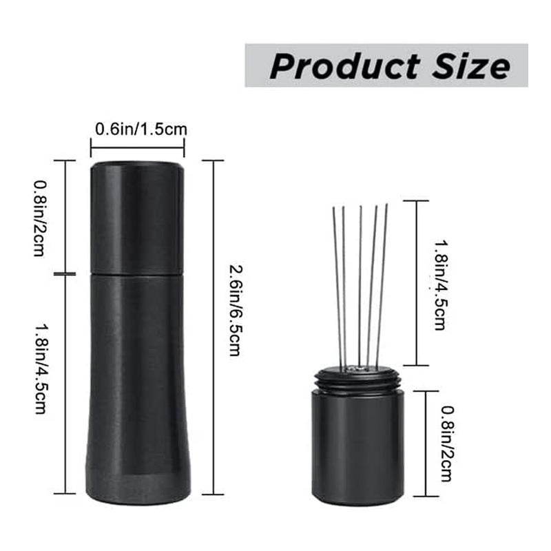 Stainless Steel Coffee Tamper Espresso Coffee Stirrer Needle Coffee Powder Distributor Hand Stirrer Tool for