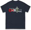 Christ Jesus Christmas T Shirt Christianity Xmas Tee Top Xmas Festive Gift Top