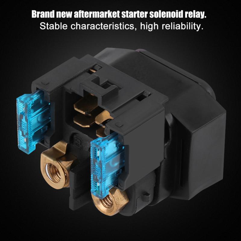Qiilu Starter Solenoid Relay for Yamaha 350/400/450 Grizzly Kodiak