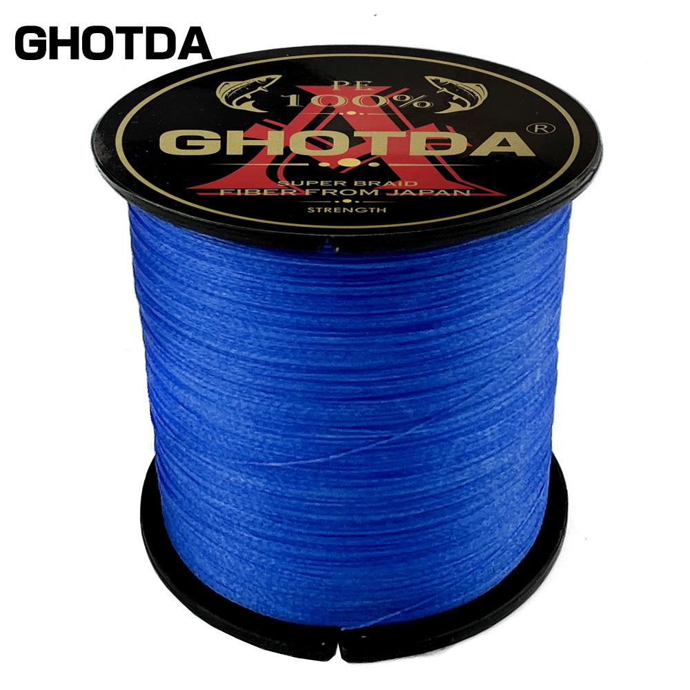GHOTDA 12 Strand PE Braided Fishing Line 10-80LB 100M Multifilament Fishing Line Carp Fishing Saltwater