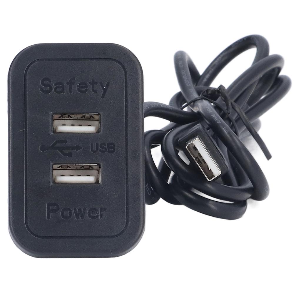 Double USB Charge Station 5V Sofa Recessed USB Power Hub Wiring Board Power Outlet Socket for