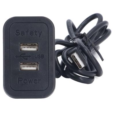 Stazione di ricarica USB doppia 5V, hub di alimentazione USB da incasso per divano, scheda di cablaggio, presa di corrente per