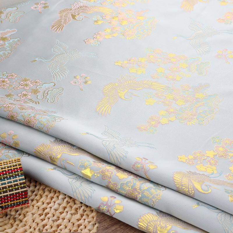 100x150cm Brocade Jacquard Fabric Satin Clothing Hanfu Sewing Fabric Cloth DIY Material Dress Hanfu Pajamas Clothes Supplies