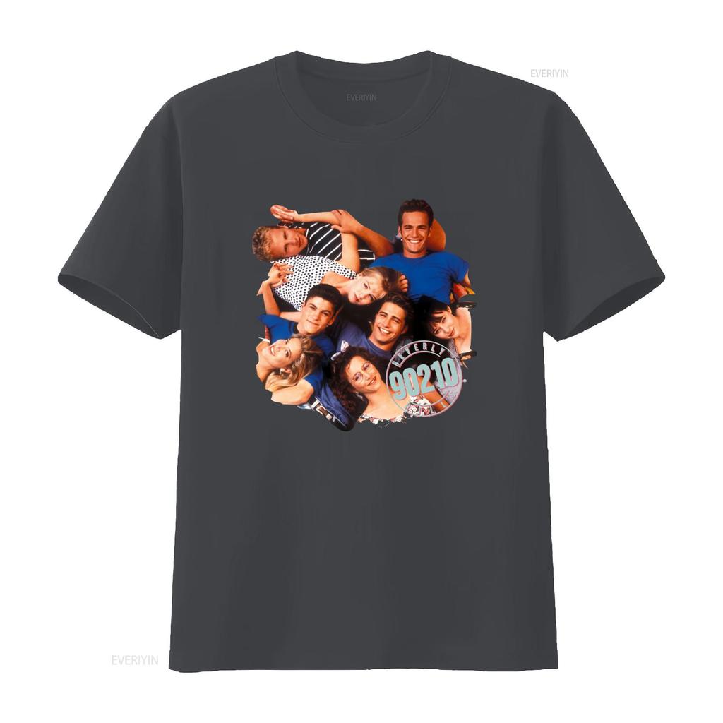 Cast Beverly Hills 90210 T Shirt Retro TV Show Vintage Washed Versatile Graphic Unisex Stretched Fashion Designer Clothes