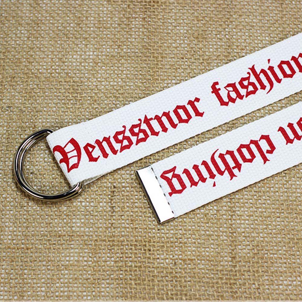 Nylon Unisex Women Men Thai Printing Double Buckle Waist Belt Unisex Belt Nylon Belt Waistband