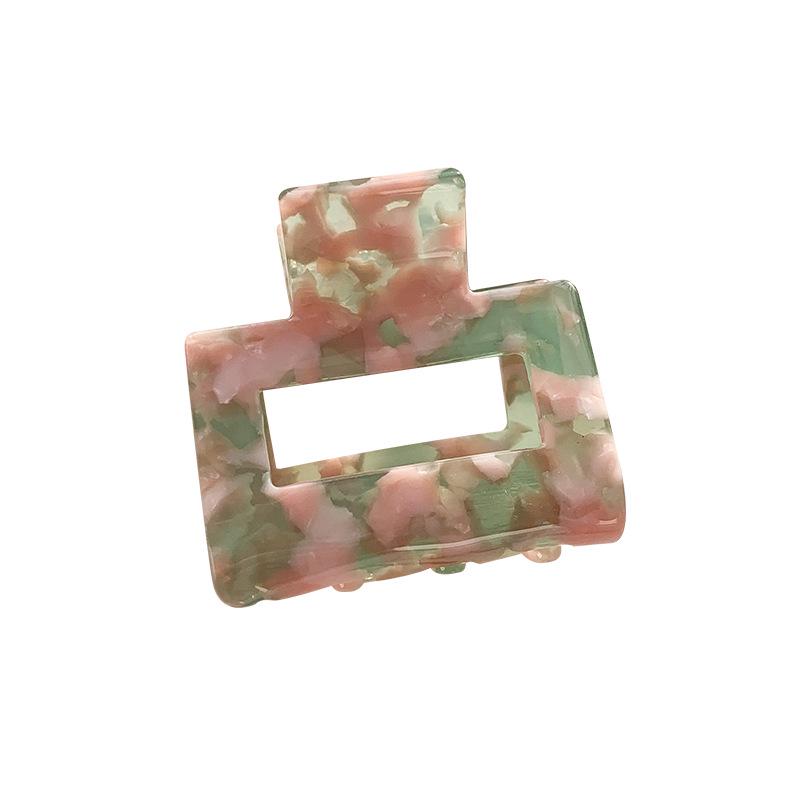 Korean Floral Acetate Medium Claw Clip - Versatile Hair Accessory