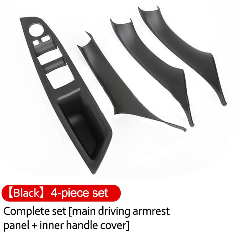 Car Door Handle Trim Cover Auto Armrest Protective Sticker Interior Accessory For BMW 5 Series F10 F18 F11 11-17 Left Hand Drive