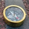 Antique Brass Pocket Compass Nautical Vintage Maritime Gift For Him And Her