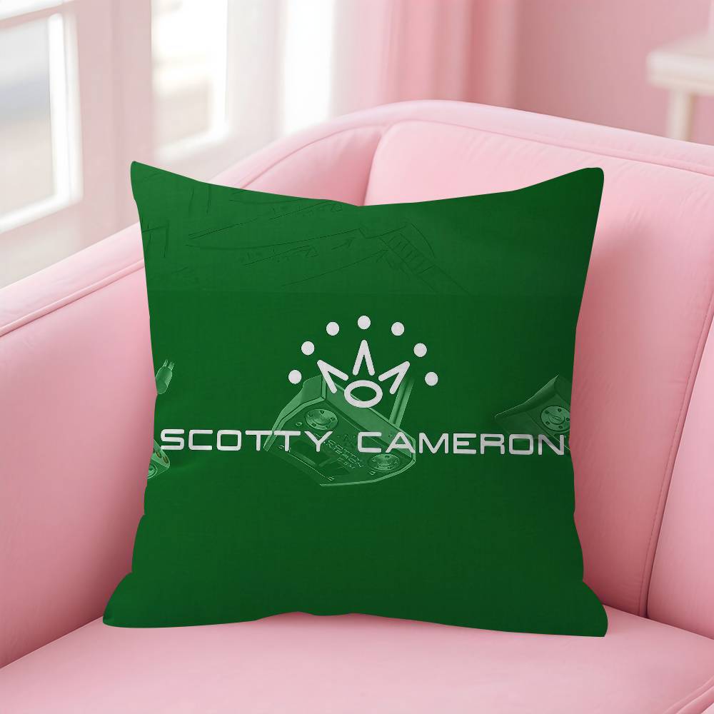 SScotty CCameron Maple Design Cushion Cover Happy Autumn Harvest Decor Holiday Decorati Pillow Cover