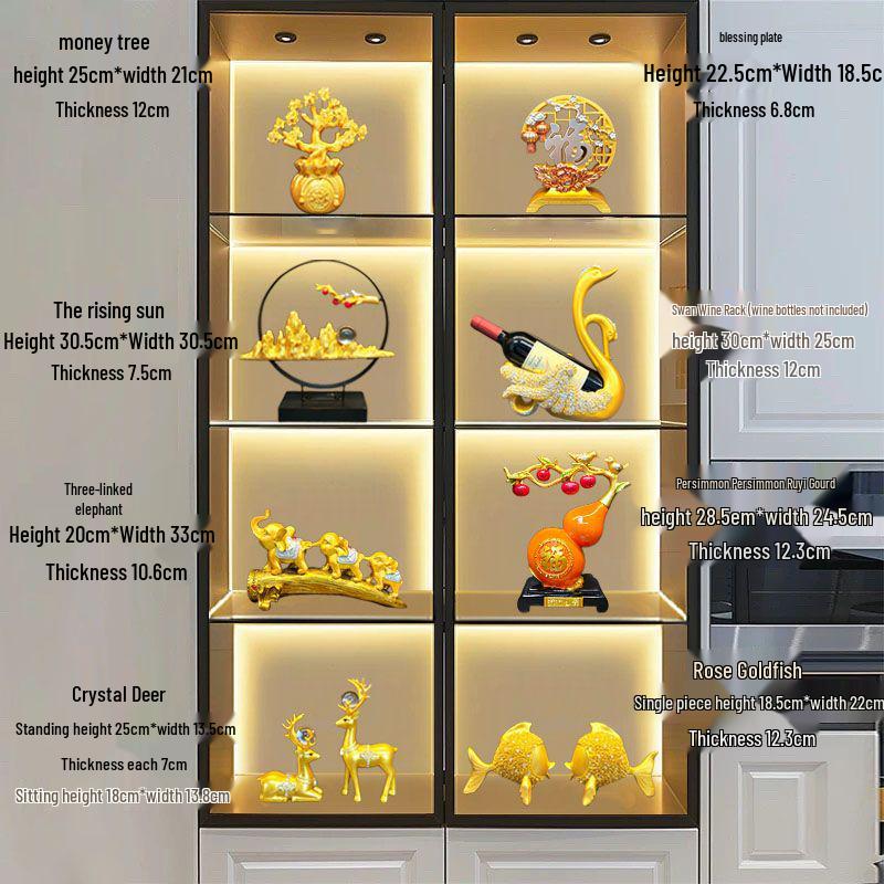 Luxury Wine Cabinet Ornaments for Living Room Entrance Decoration