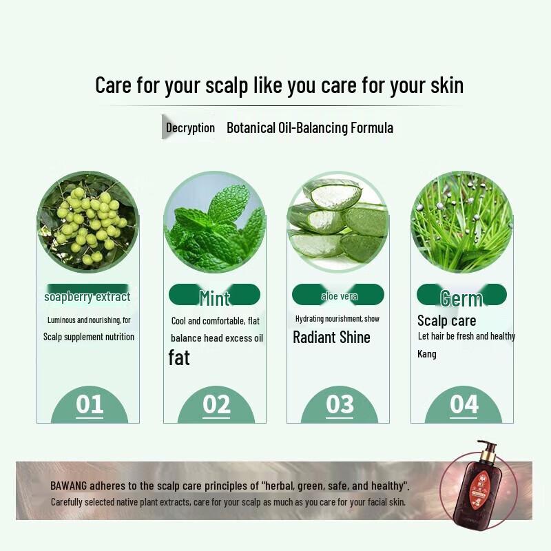 

Bawang Sapindus Balancing Oil Control Shampoo