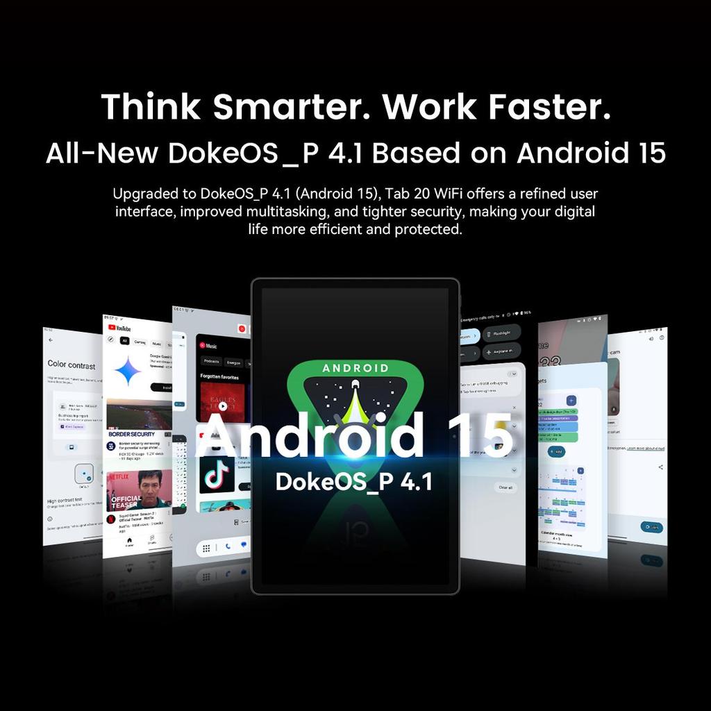 Blackview Tab 20 WiFi Tablet Android 15  10.1inch 4GB RAM 64GB ROM 6600mAh Battery Tablets