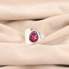 Pink Rubellite Gemstone 925 Sterling Silver Jewelry Handmade Designer Ring Gift RR-63-1