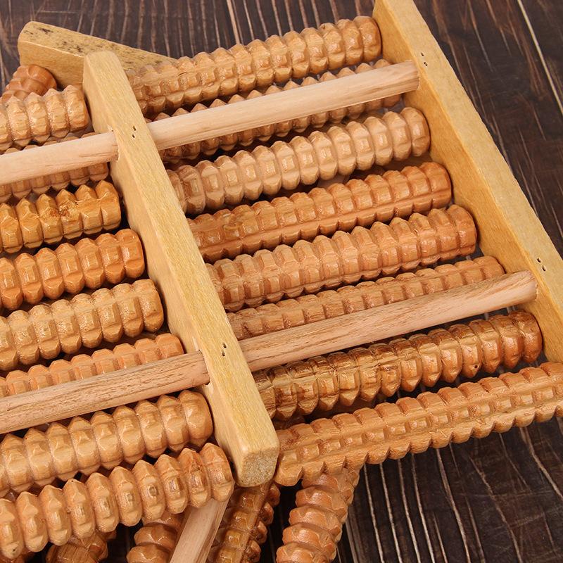 

1 шт. Деревянный массажер для ног Ролик Рефлексология Для стресса Фитнес Здоровье Уход Массажер для ног Красочный Массажный ролик Облегчение боли