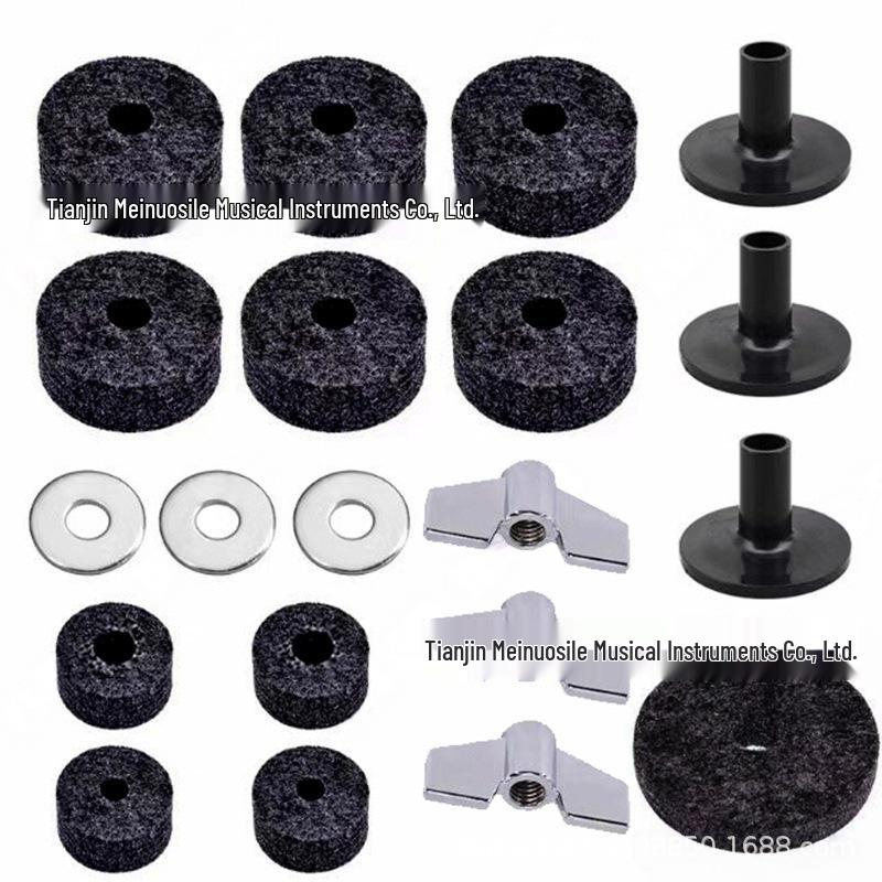 

Drum Cymbal Protective Felt and Sponge Pads with Sleeves - Shock Absorbing Accessories
