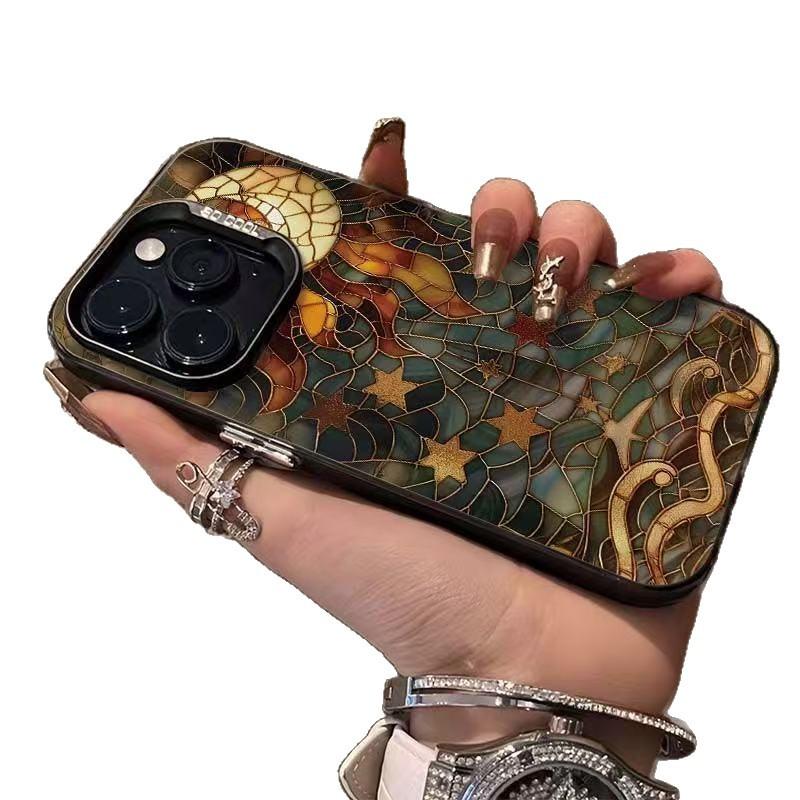 Art moon for iphone17 mobile phone case apple 15promax/14 new 13pro12 personality 16xr