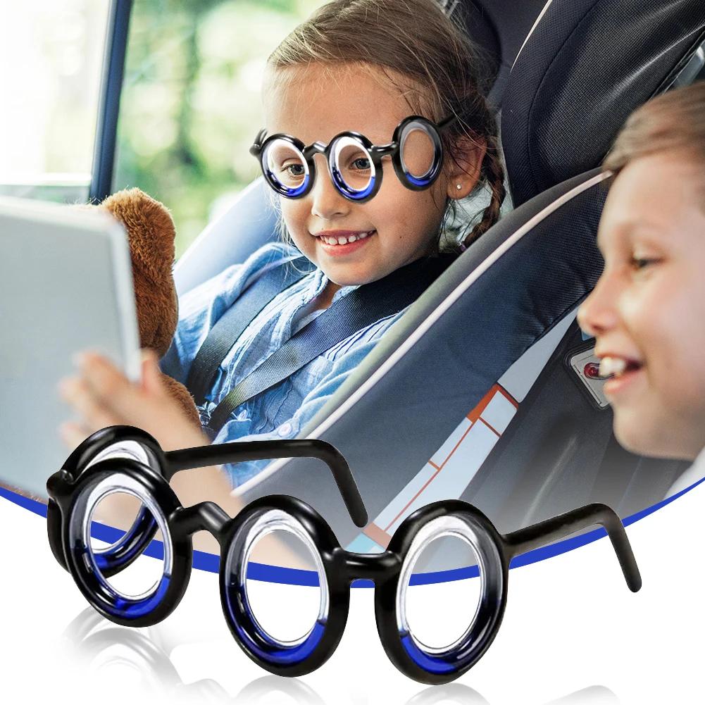 Anti Vertigo Glasses Without Lens Motion Sickness Glasses Detachable Lightweight Supplies for Old Adults Children Outdoor Travel
