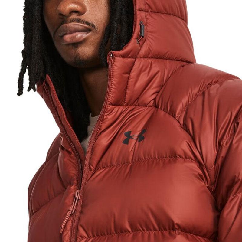 Under Armour Storm Solid Color Training Sports Short Down Jacket Men Outerwear Red 1372651-688