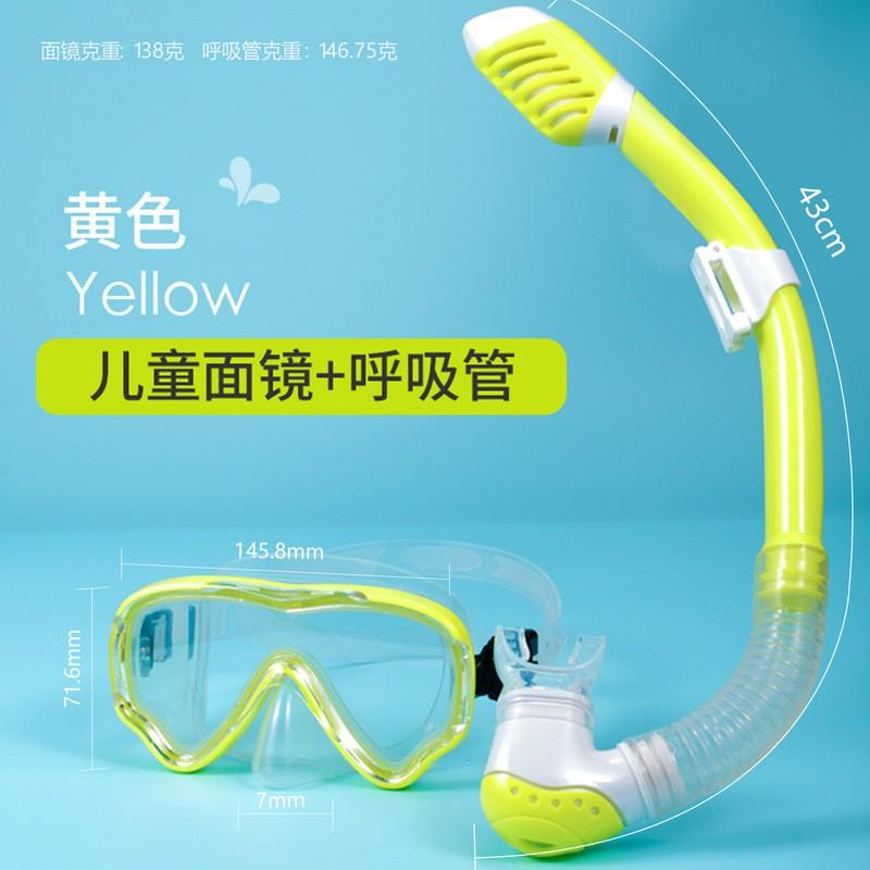 Schnorchelset Mit Anti-Beschlag-Maske Dry-Top Schnorchel Erwachsene Kinder Großer Rahmen Schwimmbrille