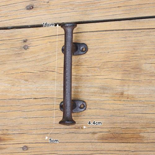 Retro Nostalgic Old Fashioned Cast Iron Handle Wardrobe Simple Door Handle Large Wooden Door Pull Rod Handle 30.5x5.2cm