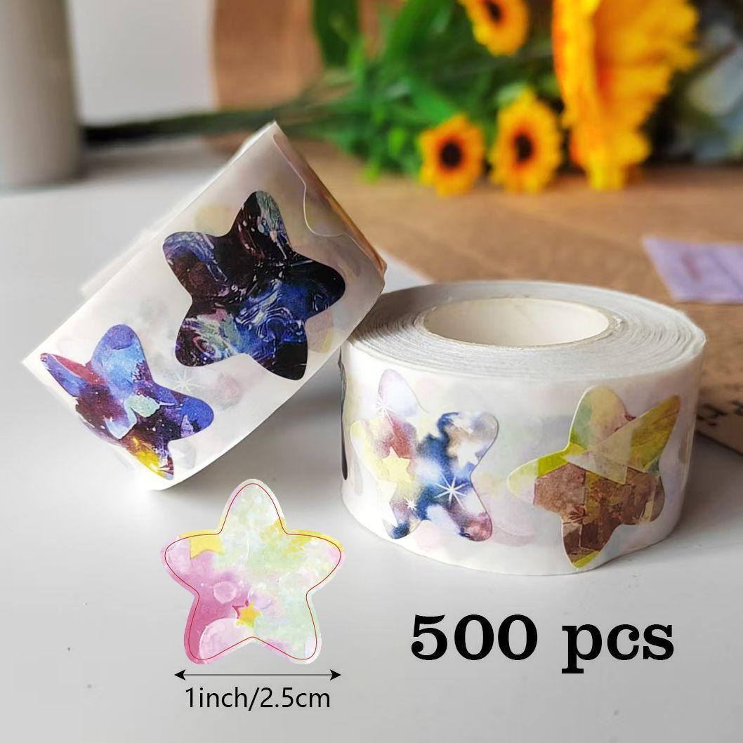 

500 шт./рулон круглих котів кумедні етикетки-наклейки для упаковки чохлів для телефонів, валіз, ноутбуків, гарячих наклейок з виразами обличчя 2.5CM