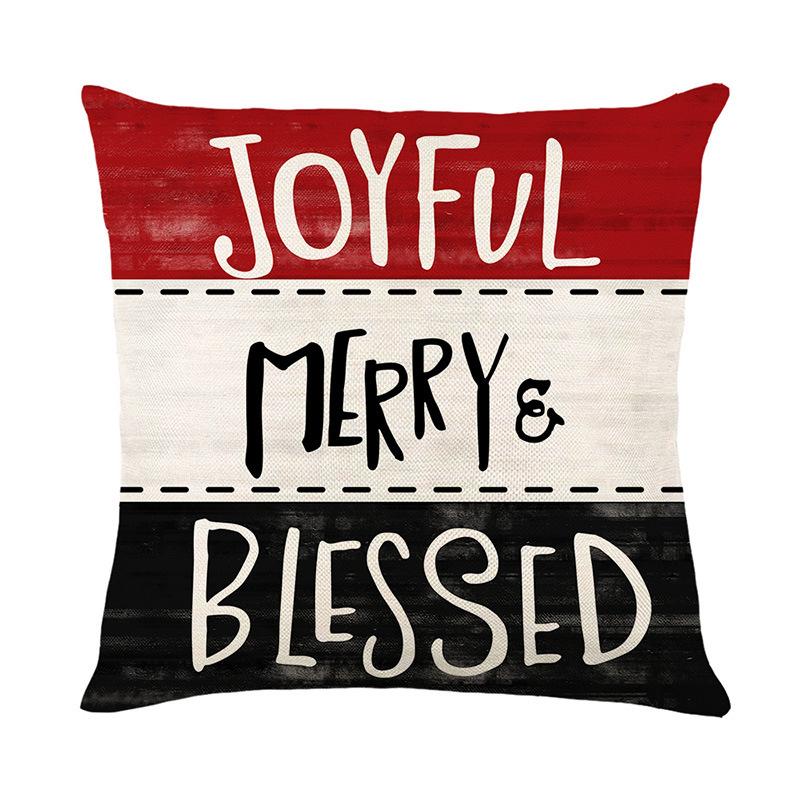 

Рождественская наволочка Наволочка без наполнителя Домашнее украшение Подушка для дивана Гостиная Прикроватная подушка 45 * 45Cm (without pillow core)