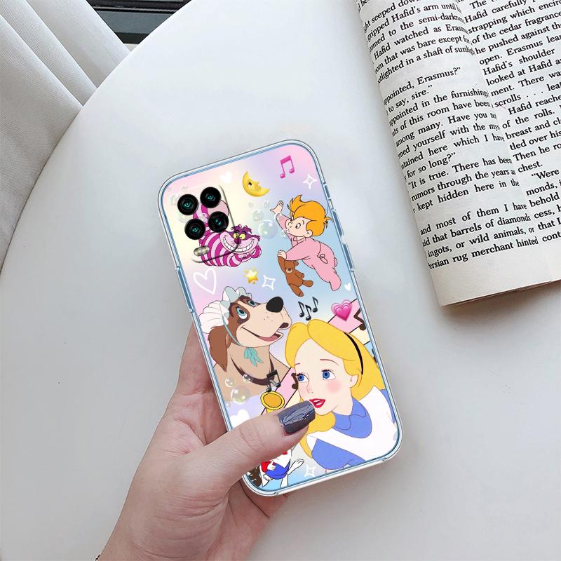 Alice in Wonderland Cat Princess Phone Case for Motorola Moto Edge 20 30 40 50 S30 Fusion Ultra Pro Neo Lite + G200 G23