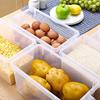 New Plastic Kitchen Fridge Rack Holder Clear 5L Refrigerator Storage Box Storage Bin Fridge Organizer