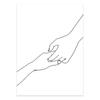 Schwarz Weiß Paar Linie Wand Kunst Leinwand Malerei Linie Zeichnung Hand Liebe Kuss Poster und Drucke Nordic Bild Wohnzimmer decor