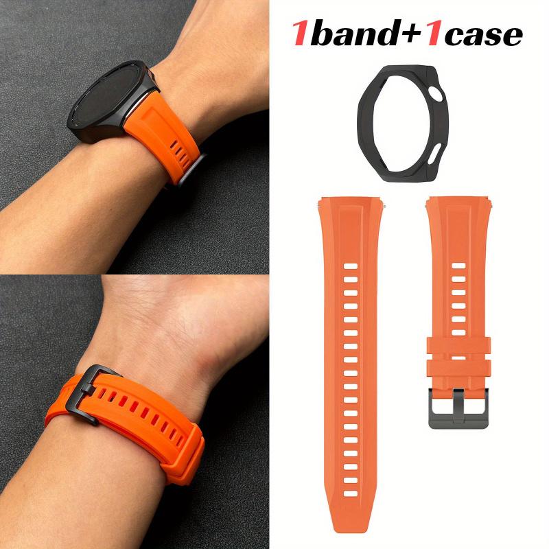 Cinturino per Huawei Watch GT5 Pro 46mm Cinturino 222mm Semi-Wrap Custodia Protettiva con Ritaglio in PC Cinturino di Ricambio per Orologio