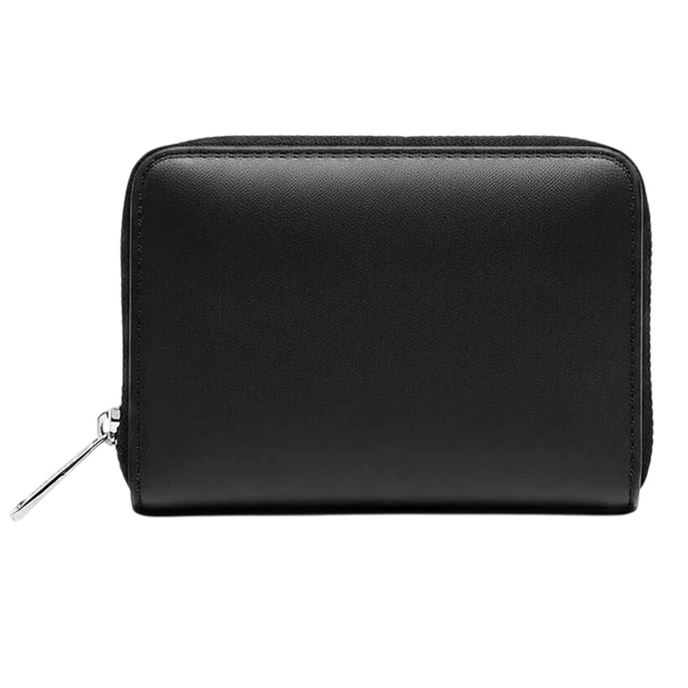 Ghost Chrome Logo Faux Leather Zip Top Purse