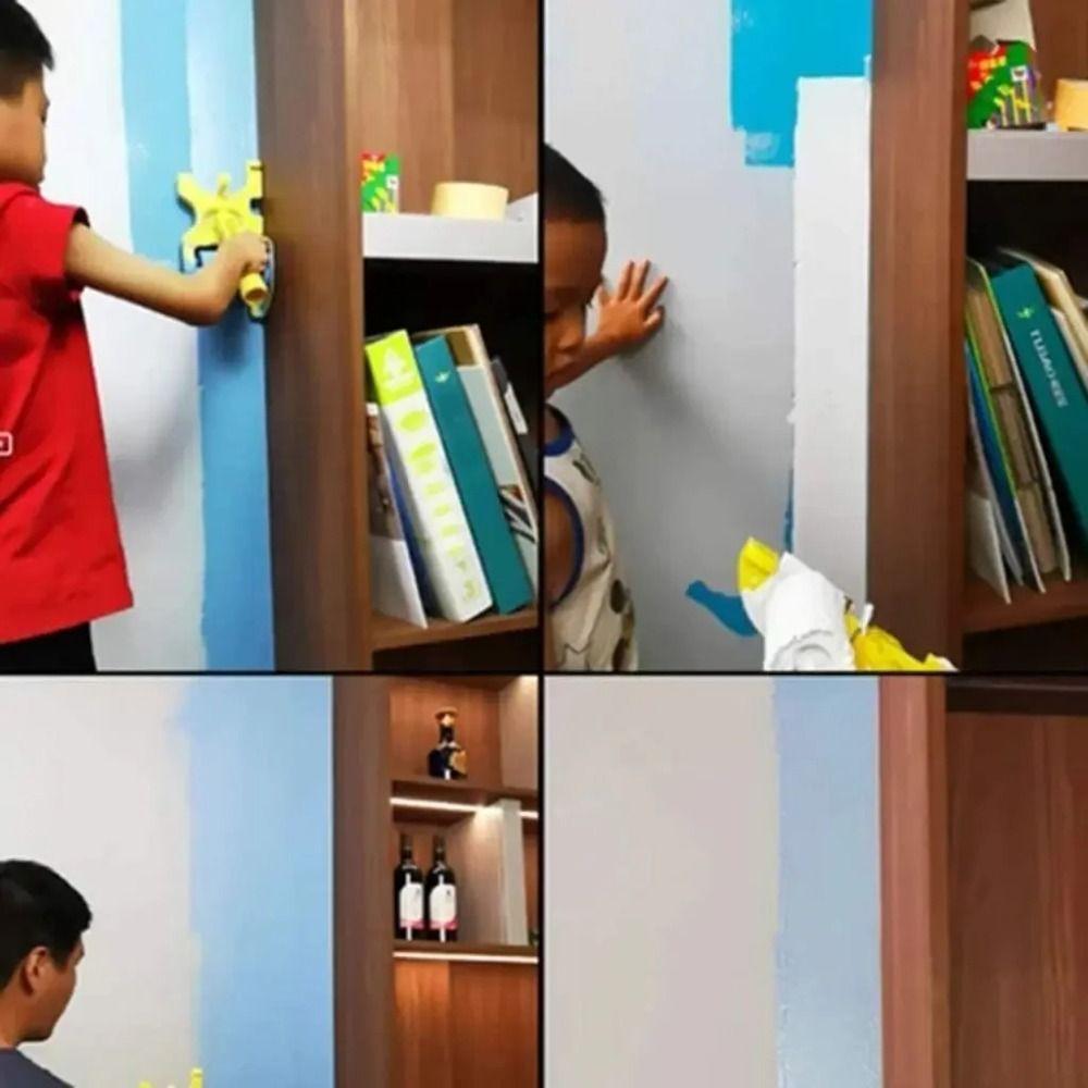 Multi-use Paint Edger Roller Brush Multifunctional Paint Edger Combo Kit Wall Treatment