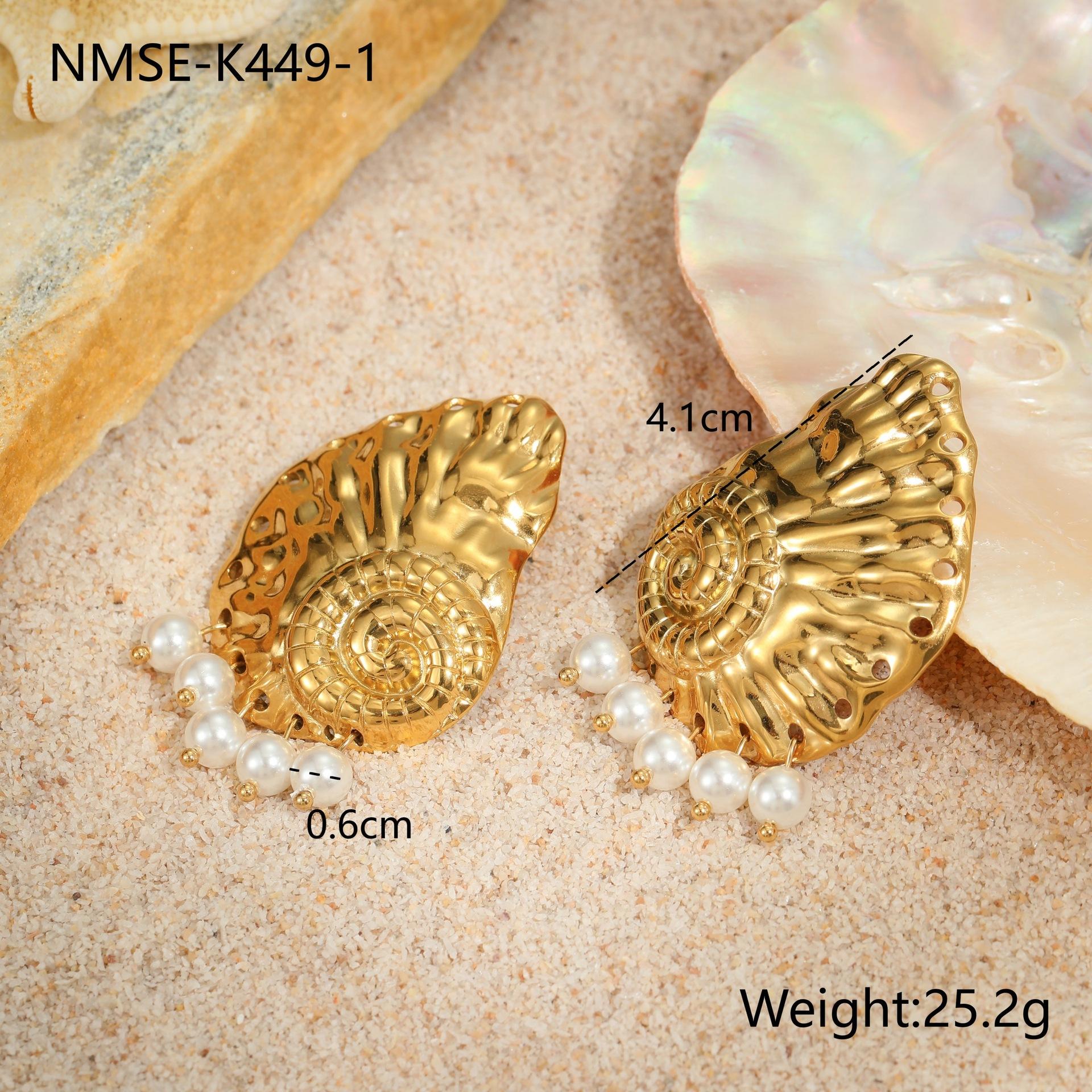 GEMCHIC Women s Stainless Steel Shell Earrings Ocean Style Fashion Jewelry