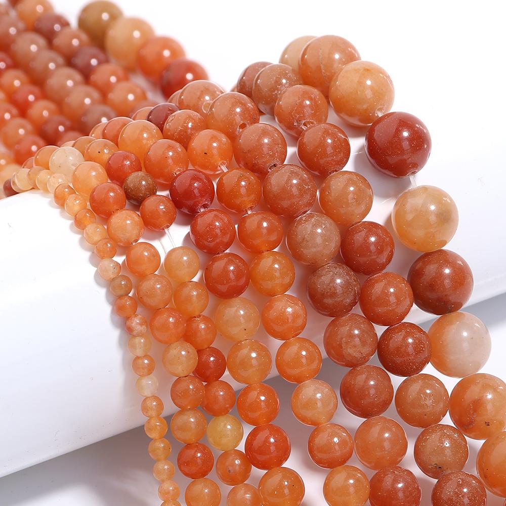 Natural Stone 4 6 8 10 12mm Round Tiger Eye Amethyst Agate Jades Stone Spacer Bead For Jewelry Making Diy Bracelet Needlework