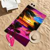 Tropical Sunset Beach Mat Outdoor Picnic Rug Waterproof Blanket Towel Summer Home Decor Beach Decor Idea