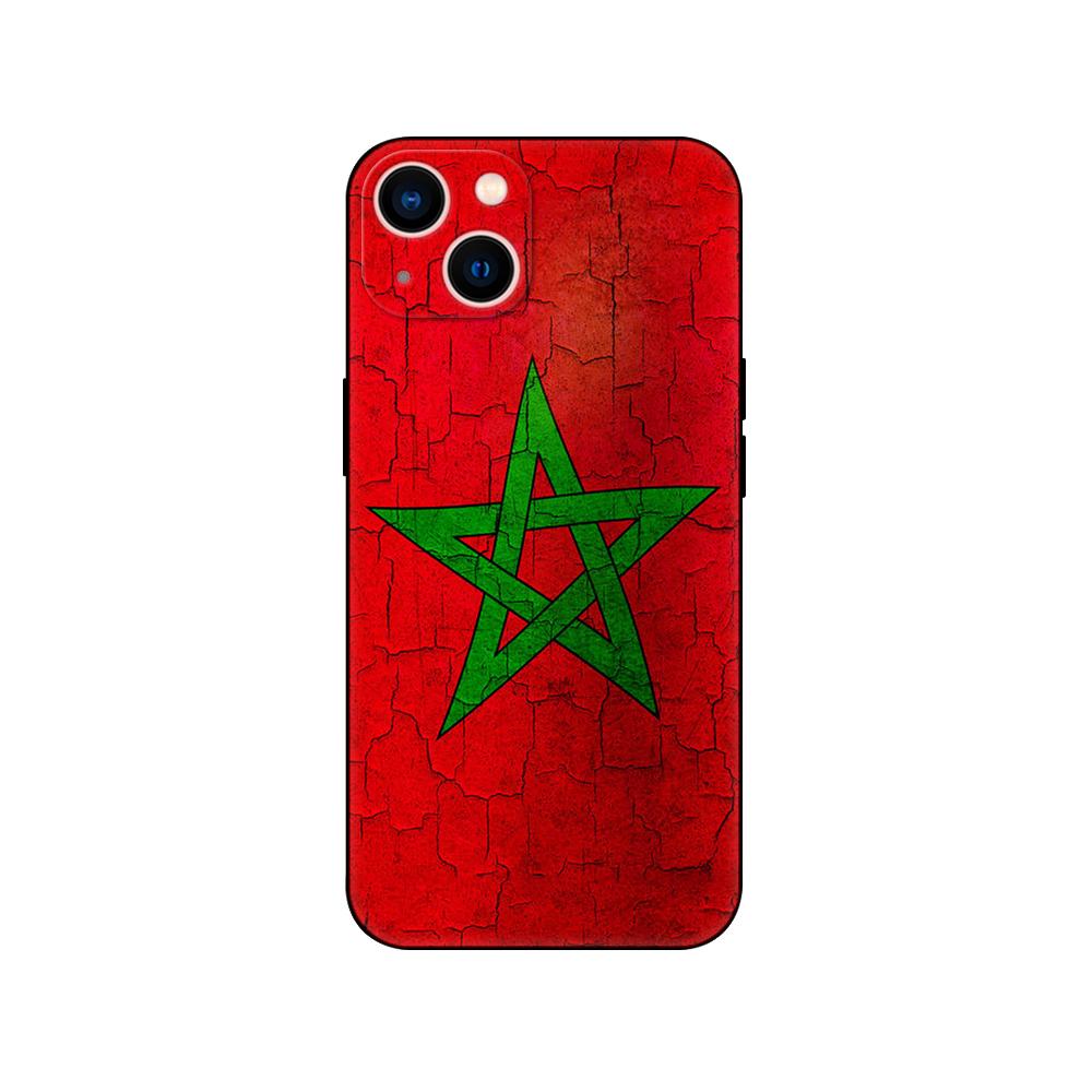 Black tpu Case For Samsung Galaxy A50 50S A30S A10 A01 A11 A21S A31 A41 A51 A71 Cover  Morocco flag Moroccan