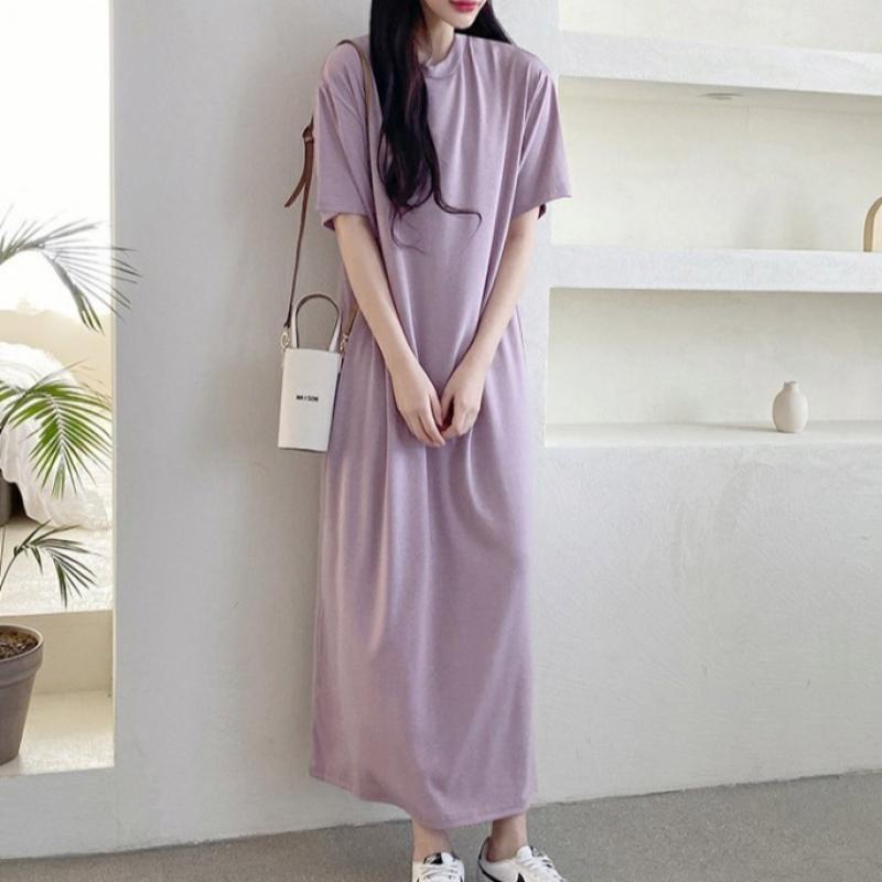 Shop Women Easywear Maternity Short Sleeve Long Dress Ara Wdr 3159 Khaki