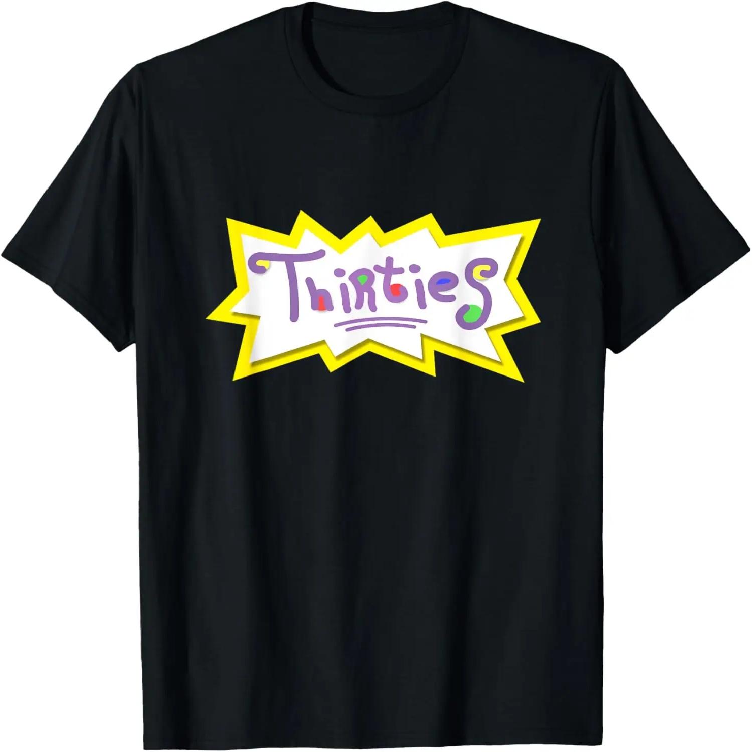 

Actually in My Thirties 90s Retro Cartoon T Shirt 30th Bday T-Shirt XXXXXL чорний