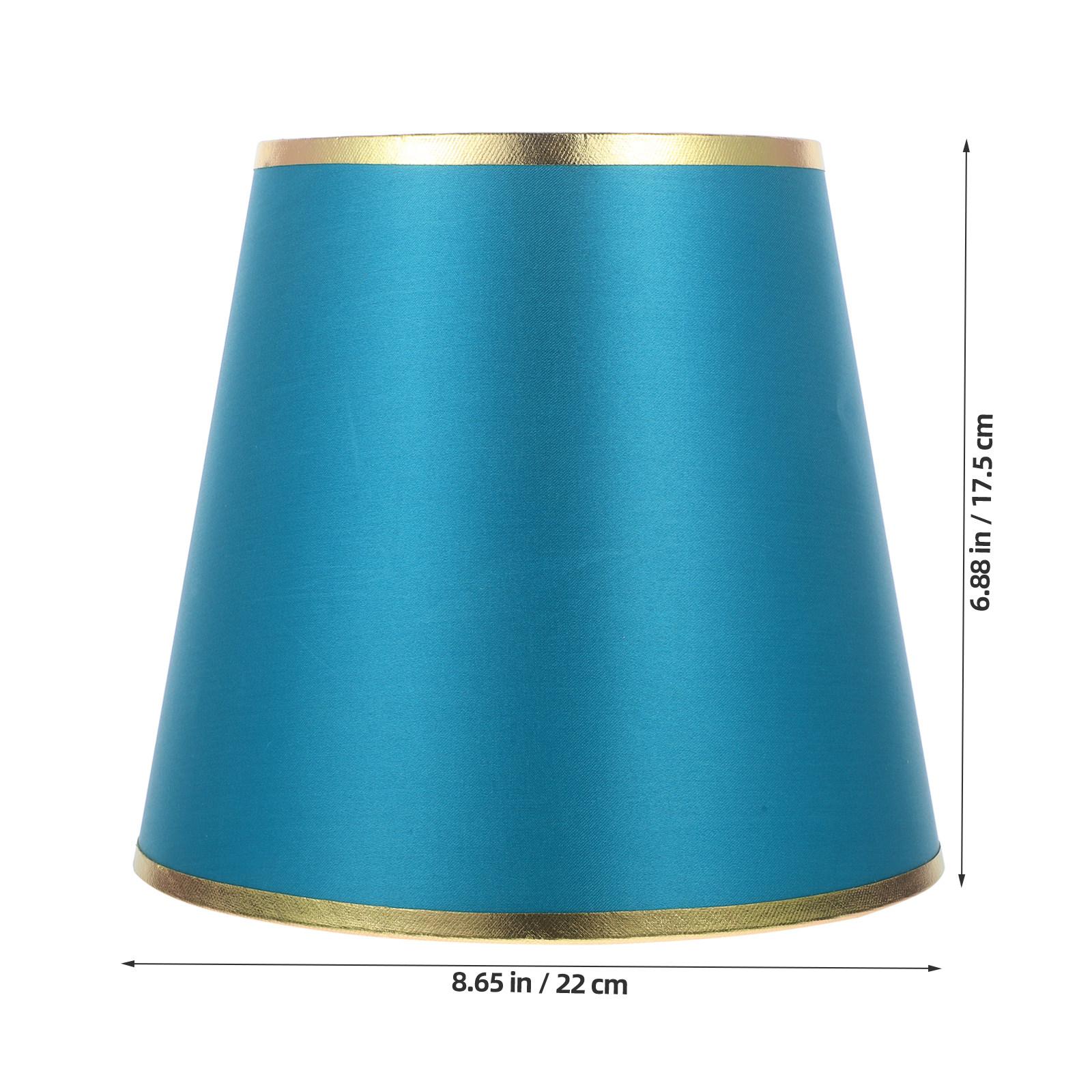 

Fabric Round Lamp Shade Simple Delicate Color for Bedroom Living Room Study Replacement Household Modern Lampshade Light Cover