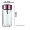 Shangqi Portable Double-Wall Heat-Resistant Glass Mug Set